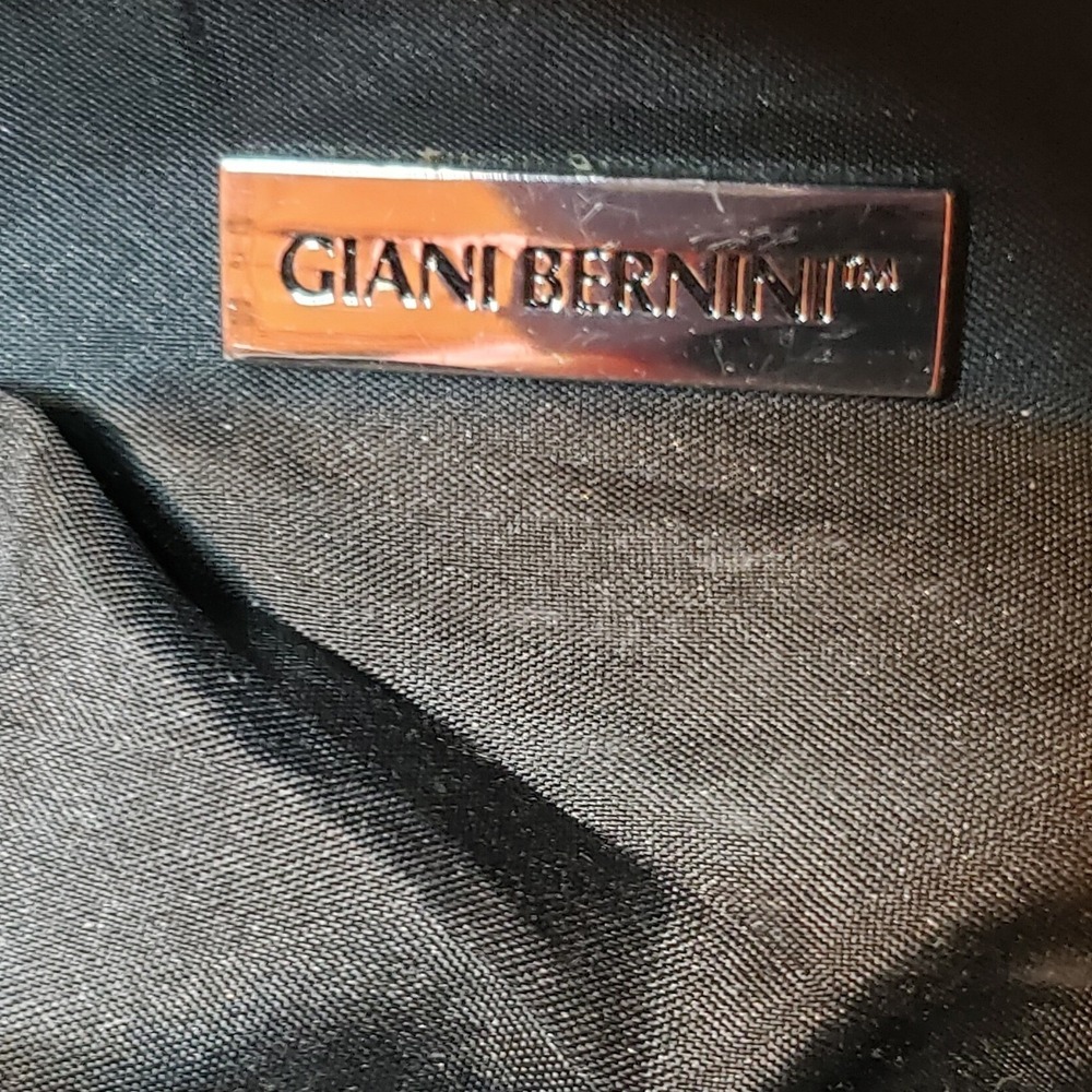Giani Bernini Black Leather Crossbody Bag Medium Hobo‎ Style - Picture 13 of 13